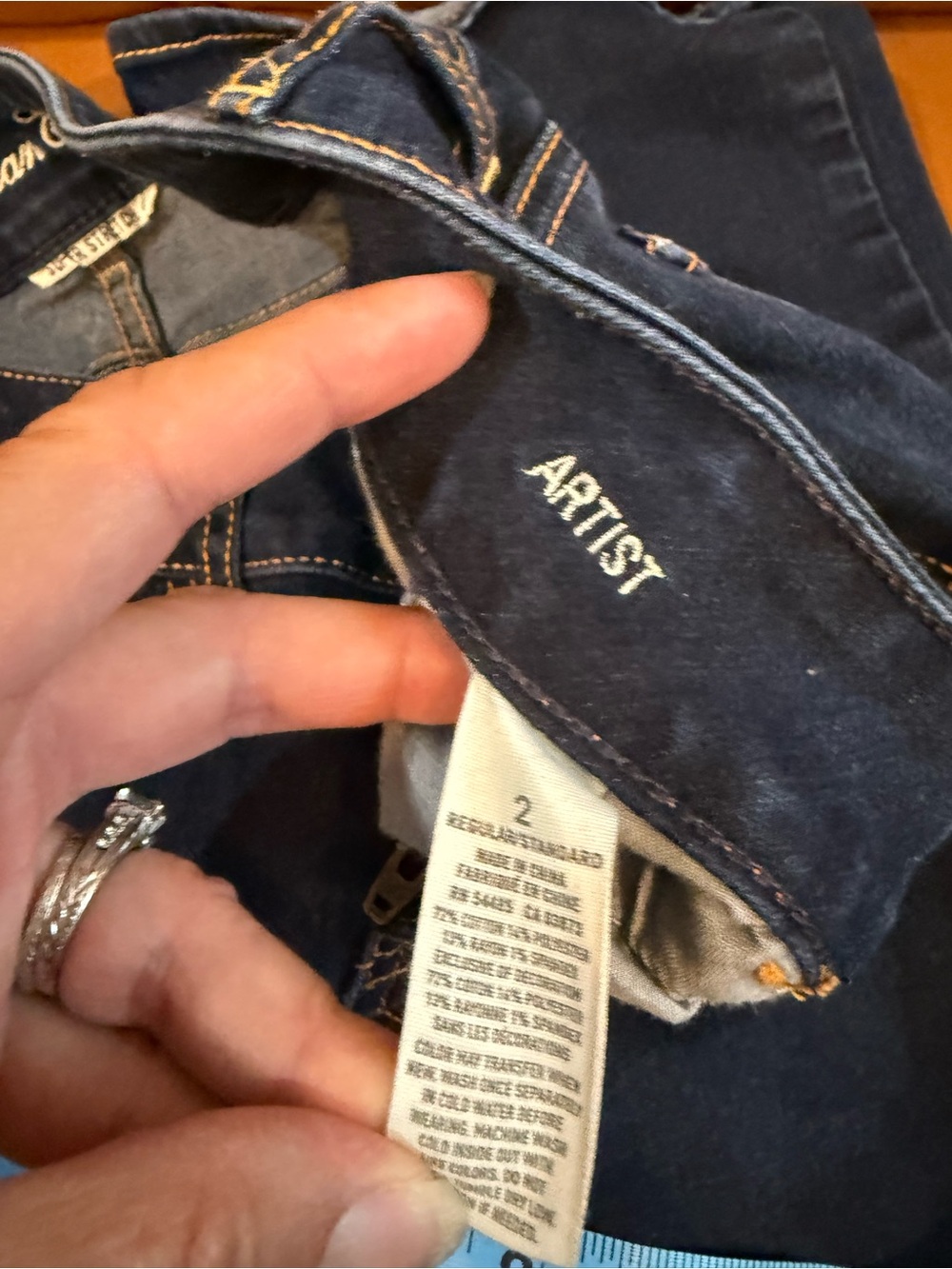American Eagle Outfitters Dark Blue flare jeans - Picture 6 of 6